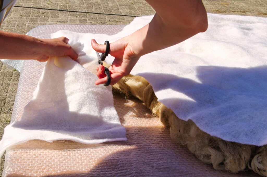 Naaldvlies op maat maken
